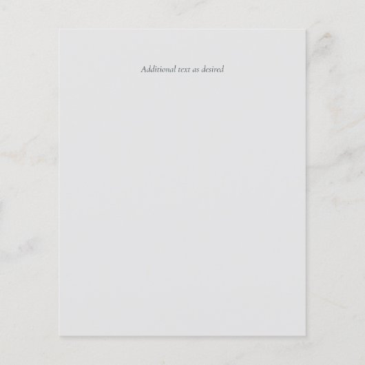 Spaans Script Wedding Detalles Sjabloon Enclosure (Achterkant)