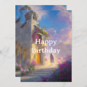 Spaans Serenity Birthday Kaart (Voorkant / Achterkant)