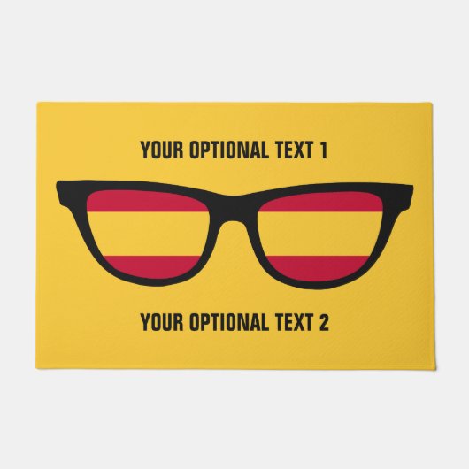 Spaans Shades aangepaste deurmatten (Voorkant)