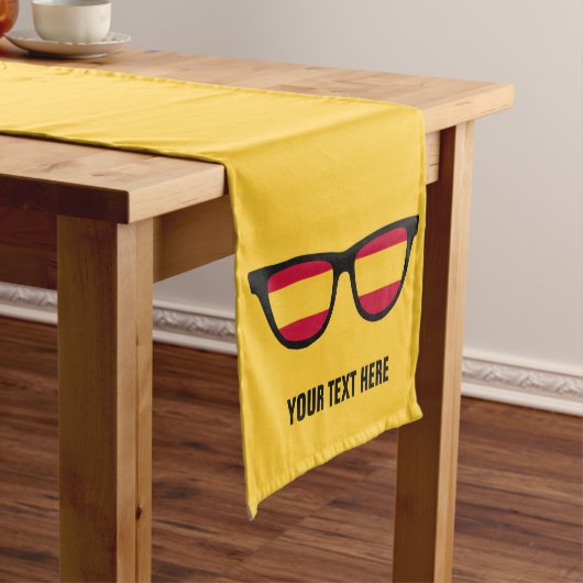Spaans Shades aangepaste tabelrunners Korte Tafelloper (Voorbeeld)