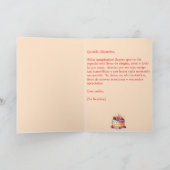 Spaans Sinaasappel Roze Grote Taart Ballonnen Verj Kaart (Binnen)