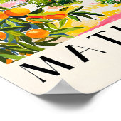 Spaans Sinaasappels Poster, Mid Century Modern, Ma Poster (Hoek)