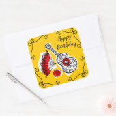 Spaans Souvenirs Corners Verjaardag sticker plein (Envelop)