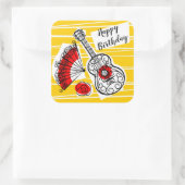 Spaans Souvenirs Happy Birthday sticker plein (Tas)