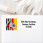 Spaans Souvenirs Klassieke Stripe return address Etiket (Insitu)