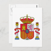 Spaans Spanje Officiële wapenstilstand Heraldry Sy Briefkaart (Voorkant / Achterkant)