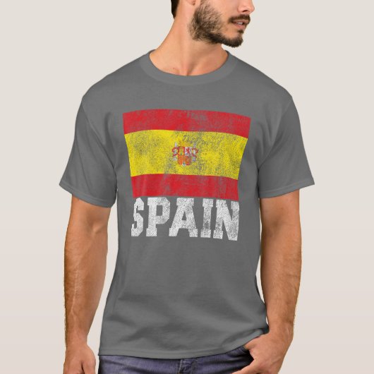 Spaans Spanje Vlag Pride Roots Land Familie Nati T-shirt (Voorkant)