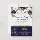 Spaans sparen de Datum Blauw Quinceanera Geen Foto Save The Date