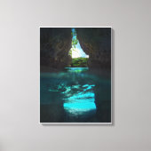 Spaans steps Beach Giant Rocks Canvas Afdruk (Voorkant)