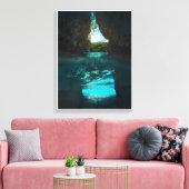 Spaans steps Beach Giant Rocks Canvas Afdruk (Insitu (Woonkamer))