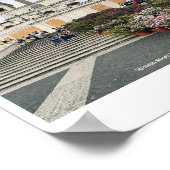 Spaans Steps, Rome, Italië Design Fotoprint Poster (Hoek)