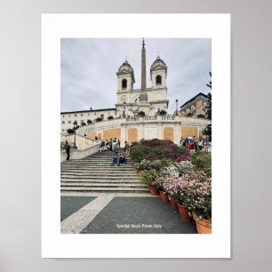 Spaans Steps, Rome, Italië Design Fotoprint Poster