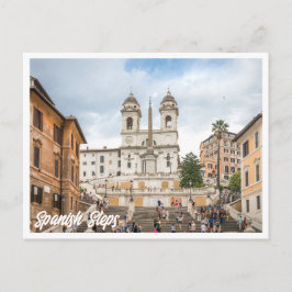 Spaans Steps Rome Italië Foto Briefkaart