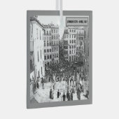 Spaans Steps Rome, Italië Glas Ornament (Voorkant Rechts)