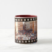 Spaans Steps Rome, Italië Mok (Midden)