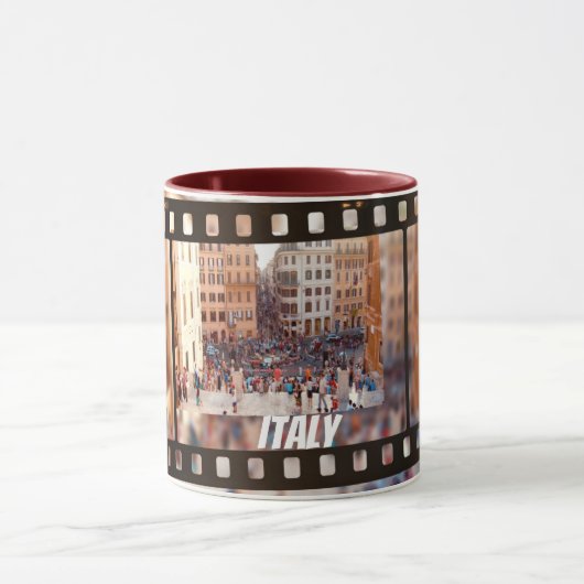 Spaans Steps Rome, Italië Mok (Midden)