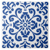 Spaans stijl schattig patroon keramische tegel tegeltje (Voorkant)