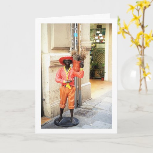 Spaans straatbeeld, stad Valencia, Spanje Kaart (Gele Bloem)