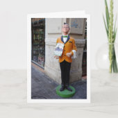 Spaans straatbeeld, stad Valencia, Spanje Kaart (Voorkant)