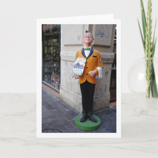 Spaans straatbeeld, stad Valencia, Spanje Kaart (Voorkant)