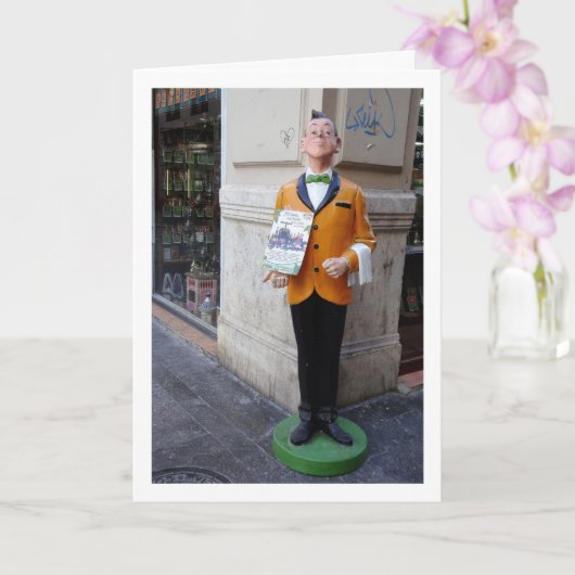 Spaans straatbeeld, stad Valencia, Spanje Kaart (Orchidee)