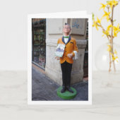 Spaans straatbeeld, stad Valencia, Spanje Kaart (Gele Bloem)