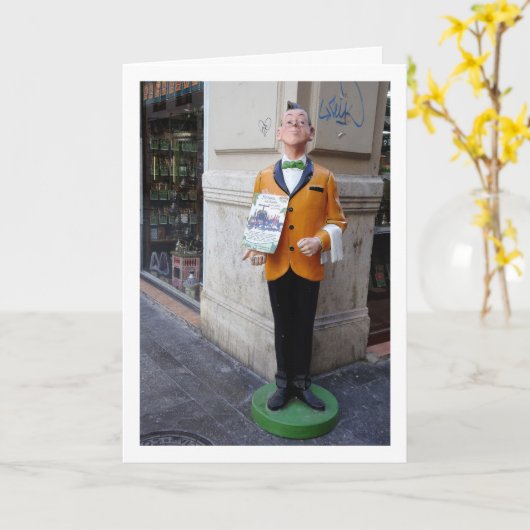 Spaans straatbeeld, stad Valencia, Spanje Kaart (Gele Bloem)