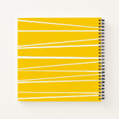 Spaans Streep Geel notitieboek vierkant (Achterkant)