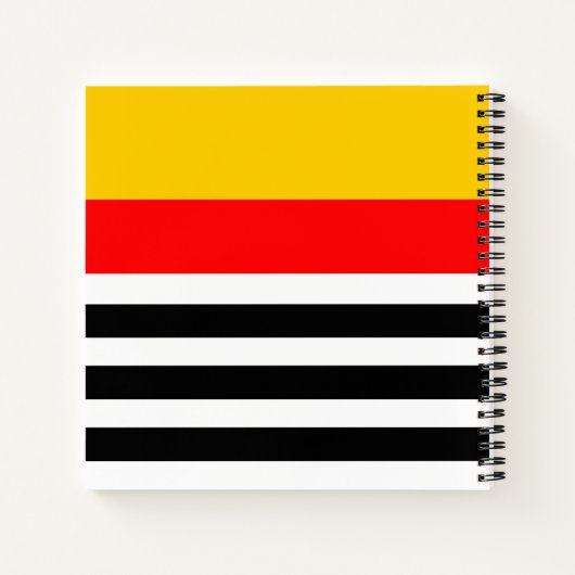 Spaans Stripe Classic notitieboek vierkant (Achterkant)