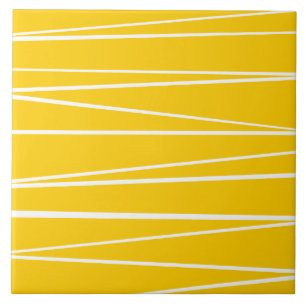 Spaans stripe geel keramisch tegels tegeltje