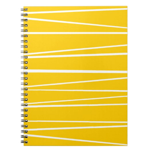 Spaans Stripe Geel notitieboek (Voorkant)