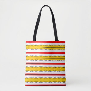 Spaans Stripe over tas rood terug
