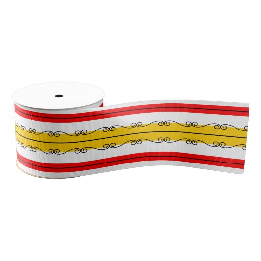 Spaans Striplint Grosgrain Lint (Spoel)