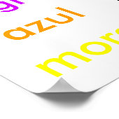 Spaans Stroop Effect Poster (Hoek)