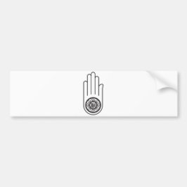 Spaans symbool van Ahimsa (hand van geweldloosheid Bumpersticker