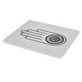 Spaans symbool van Ahimsa (hand van geweldloosheid Snijplank (Hoek)