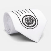 Spaans symbool van Ahimsa (hand van geweldloosheid Stropdas (Opgerold)