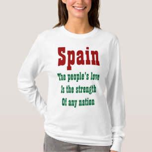 Spaans t-shirts uit de liefde van mensen