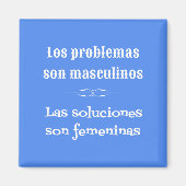 Spaans taal leren grammatica citaat blauw magneet (Voorkant)