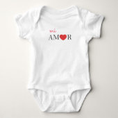 Spaans Taal "My Love", "Mi Amor" Bodysuit (Voorkant)