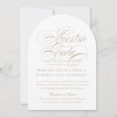 Spaans Taal Nuestra Boda Tan Wedding Arch Kaart (Voorkant)