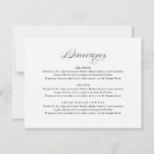 Spaans Taal Ontvangst en Routebeschrijving Kaart (Achterkant)