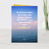 Spaans Taal Paschalis Groet Bijbelvers Feestdagen Kaart (Achterkant)