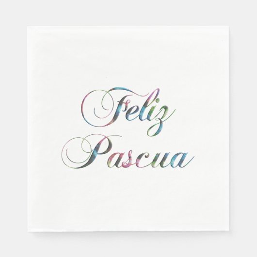 Spaans Taal Paspoort Feliz Pascua Napkins Servet (Voorkant)