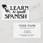 Spaans taalonderwijs Visitekaartjes (Voorkant / Achterkant)