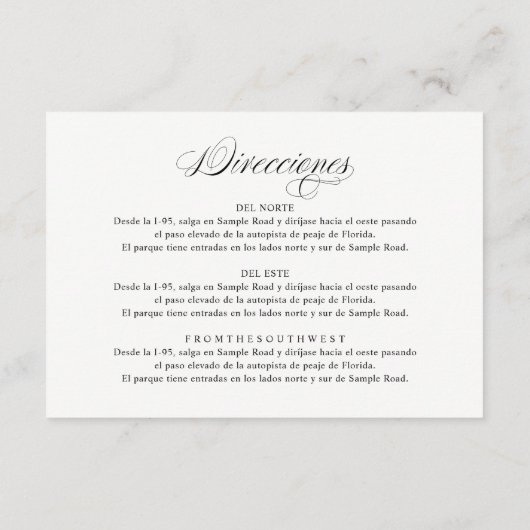 Spaans taalrecept en richtlijnen Enclosur Informatiekaartje (Achterkant)