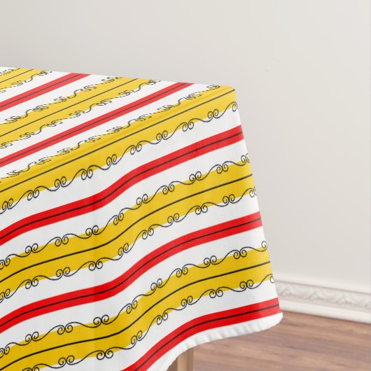 Spaans tapdoek voor stripe tafelkleed (Voorbeeld)