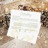 Spaans, Tarjeta Details Invitación Boda, Bruiloft Informatiekaartje