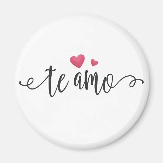 Spaans Te Amo I Love You Valentijn | Magneet (Voorkant)
