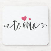 Spaans Te Amo I Love You Valentijn | Mousepad Muismat (Voorkant)
